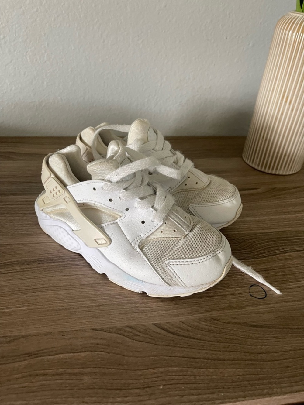 Nike Kids Cream/White Sneakers - Lightweight Everyday Trainers